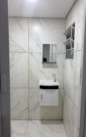 Studio para alugar com 25m², 1 quarto e sem vaga Studio para alugar com 25m², 1 quarto e sem vagaBanheiro