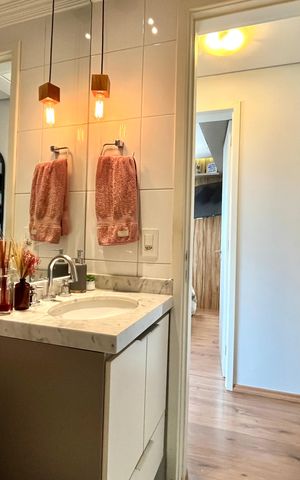 Apartamento à venda com 56m², 2 quartos e 1 vaga Apartamento à venda com 56m², 2 quartos e 1 vagaBanheiro Corredor