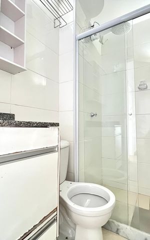 Apartamento para alugar com 45m², 2 quartos e sem vaga Apartamento para alugar com 45m², 2 quartos e sem vagaBanheiro