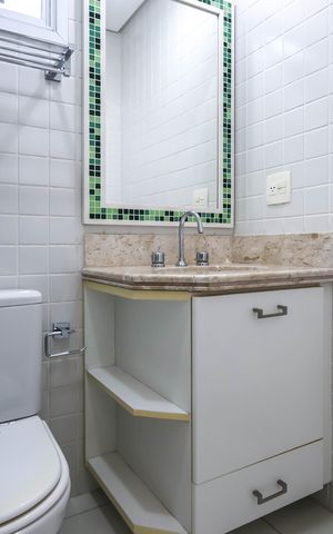 Apartamento para alugar com 58m², 2 quartos e 2 vagasBanheiro