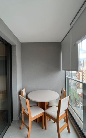 Studio para alugar com 28m², 1 quarto e sem vagaVaranda