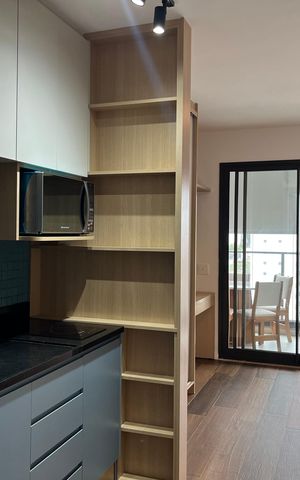 Studio para alugar com 28m², 1 quarto e sem vagaCozinha
