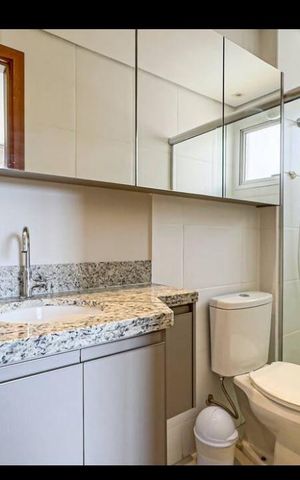 Studio para alugar com 35m², 1 quarto e 1 vaga Studio para alugar com 35m², 1 quarto e 1 vagaBanheiro