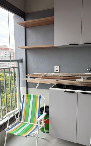 Studio para alugar com 31m², 1 quarto e sem vagaSacada