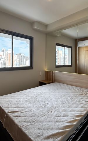 Apartamento para alugar com 27m², 1 quarto e sem vaga