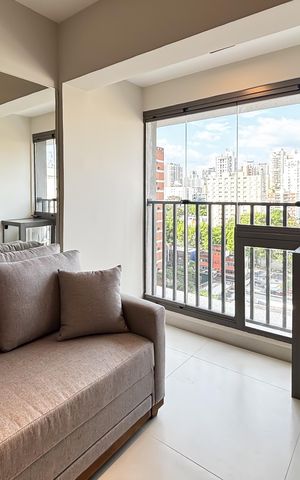 Apartamento para alugar com 27m², 1 quarto e sem vaga