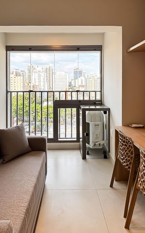 Apartamento para alugar com 27m², 1 quarto e sem vaga