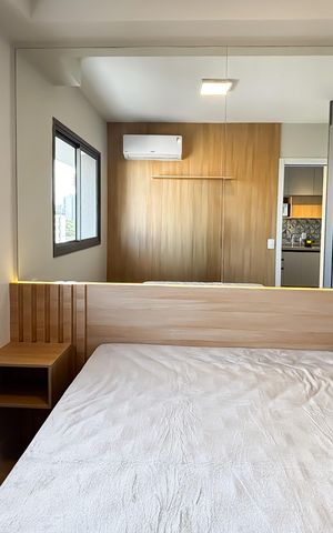 Apartamento para alugar com 27m², 1 quarto e sem vaga