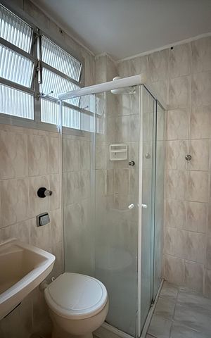 Studio para alugar com 27m², 1 quarto e sem vaga Studio para alugar com 27m², 1 quarto e sem vagaBanheiro