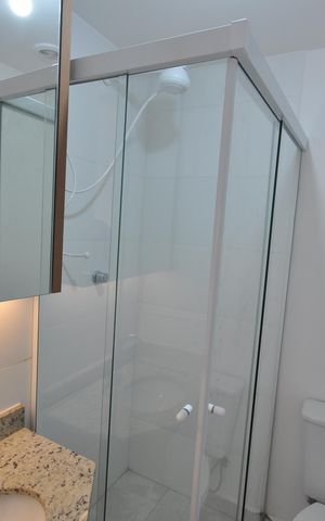 Apartamento para alugar com 27m², 1 quarto e sem vagaBanheiro do Quarto Suíte