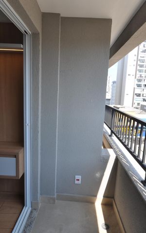 Apartamento para alugar com 27m², 1 quarto e sem vagaSacada da Sala