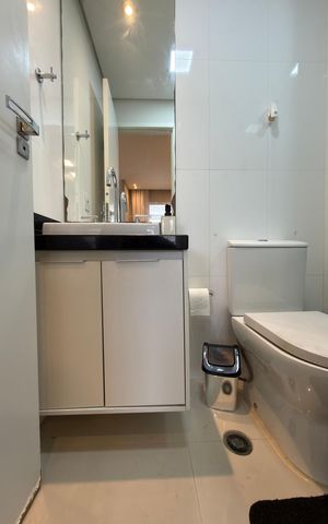 Apartamento para alugar com 36m², 1 quarto e 1 vaga Apartamento para alugar com 36m², 1 quarto e 1 vagaBanheiro Social