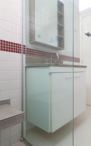 Apartamento para alugar com 102m², 3 quartos e 2 vagasBanheiro da Suíte