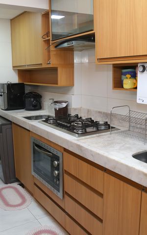 Apartamento à venda com 80m², 3 quartos e 2 vagasCozinha Americana
