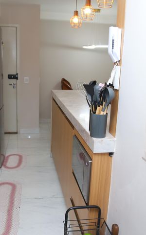 Apartamento à venda com 80m², 3 quartos e 2 vagasCozinha Americana