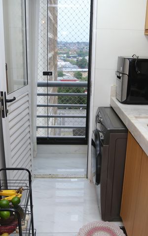 Apartamento à venda com 80m², 3 quartos e 2 vagasCozinha Americana