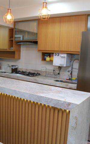Apartamento à venda com 80m², 3 quartos e 2 vagasCozinha Americana