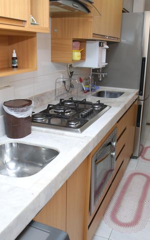 Apartamento à venda com 80m², 3 quartos e 2 vagasCozinha Americana