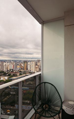 Studio à venda com 22m², 1 quarto e 1 vagaVaranda