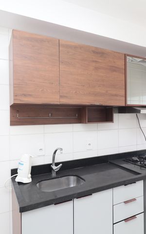 Apartamento à venda com 46m², 2 quartos e 1 vagaCozinha e Área de Serviço