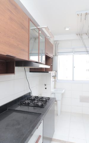 Apartamento à venda com 46m², 2 quartos e 1 vagaCozinha e Área de Serviço