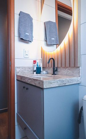 Apartamento para alugar com 76m², 3 quartos e 2 vagas Apartamento para alugar com 76m², 3 quartos e 2 vagasBanheiro da Suíte
