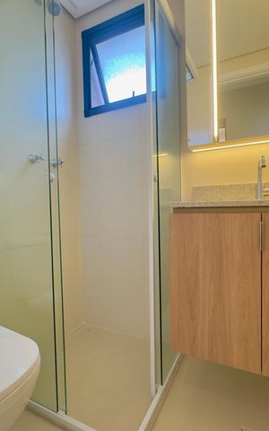 Apartamento para alugar com 62m², 2 quartos e 1 vaga Apartamento para alugar com 62m², 2 quartos e 1 vagaBanheiro 1