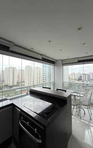 Apartamento para alugar com 42m², 1 quarto e 1 vaga Apartamento para alugar com 42m², 1 quarto e 1 vagaVaranda gourmet e Cozinha