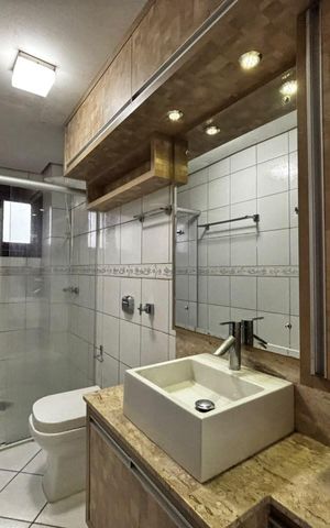 Apartamento para alugar com 84m², 2 quartos e 1 vaga Apartamento para alugar com 84m², 2 quartos e 1 vagaBanheiro social