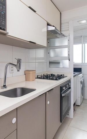 Apartamento à venda com 73m², 3 quartos e 2 vagasCozinha e Área de Serviço