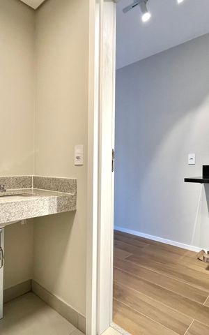 Studio à venda com 25m², 1 quarto e sem vaga Studio à venda com 25m², 1 quarto e sem vagaBanheiro