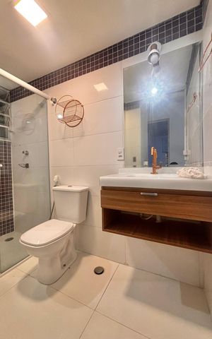 Apartamento para alugar com 57m², 2 quartos e 1 vaga Apartamento para alugar com 57m², 2 quartos e 1 vagaBanheiro