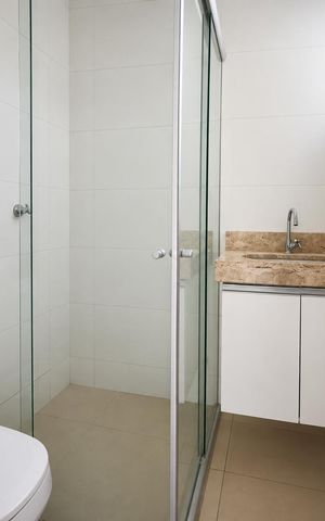 Casa para alugar com 85m², 2 quartos e 2 vagas Casa para alugar com 85m², 2 quartos e 2 vagasBanheiro