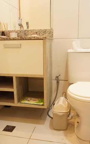 Apartamento para alugar com 76m², 3 quartos e 2 vagasBanheiro Social