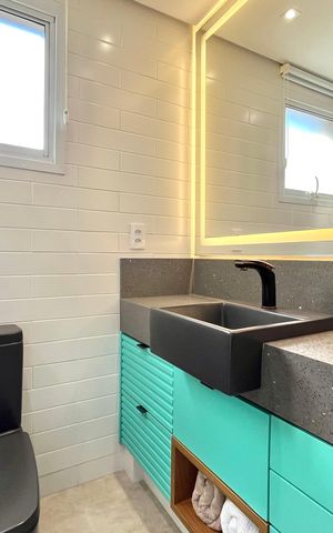 Apartamento à venda com 105m², 3 quartos e 2 vagasBanheiro da Suíte