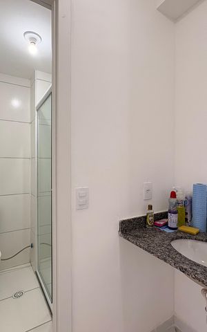 Apartamento para alugar com 35m², 2 quartos e sem vaga Apartamento para alugar com 35m², 2 quartos e sem vagaBanheiro