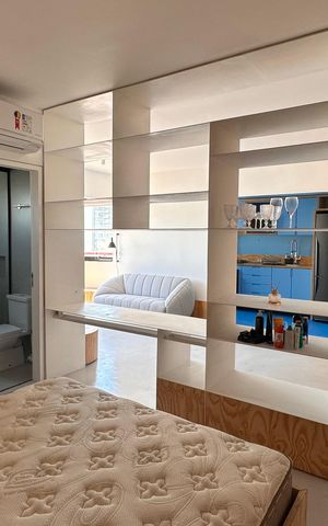 Studio à venda com 52m², 1 quarto e 1 vaga