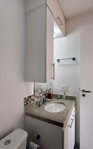 Apartamento para alugar com 50m², 1 quarto e 1 vaga Apartamento para alugar com 50m², 1 quarto e 1 vagaBanheiro Suíte