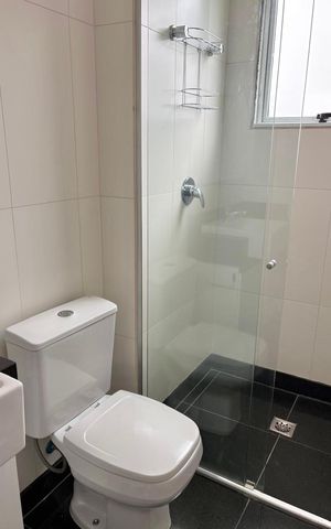 Apartamento para alugar com 40m², 1 quarto e 1 vaga Apartamento para alugar com 40m², 1 quarto e 1 vagaBanheiro