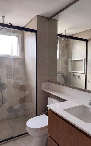 Apartamento para alugar com 172m², 4 quartos e 3 vagas Apartamento para alugar com 172m², 4 quartos e 3 vagasBanheiro 3