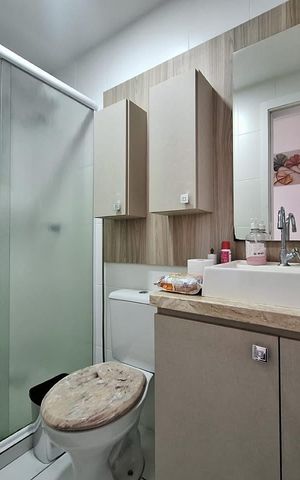 Apartamento para alugar com 54m², 2 quartos e 1 vaga Apartamento para alugar com 54m², 2 quartos e 1 vagaBanheiro