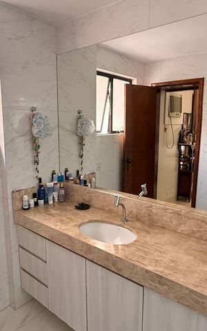 Apartamento à venda com 160m², 4 quartos e 2 vagasbanheiro da Suíte 3