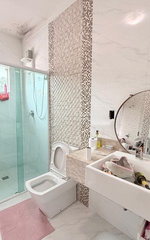 Casa à venda com 202m², 3 quartos e 3 vagasBanheiro da Suíte