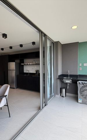 Studio para alugar com 43m², 1 quarto e sem vagaÁrea de Serviço/ Sacada