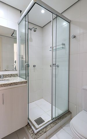 Apartamento para alugar com 59m², 2 quartos e 1 vagaBanheiro da  Suíte
