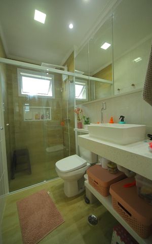 Apartamento à venda com 62m², 2 quartos e 2 vagasBanheiro da Suíte 