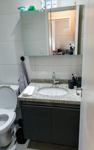 Apartamento para alugar com 40m², 2 quartos e sem vaga Apartamento para alugar com 40m², 2 quartos e sem vagaBanheiro