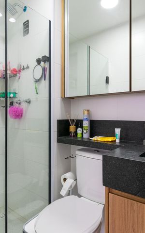 Apartamento à venda com 38m², 1 quarto e 1 vaga Apartamento à venda com 38m², 1 quarto e 1 vagaBanheiro