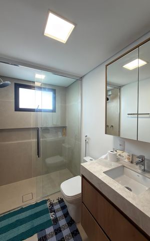 Apartamento para alugar com 185m², 4 quartos e 3 vagas Apartamento para alugar com 185m², 4 quartos e 3 vagasBanheiro Social