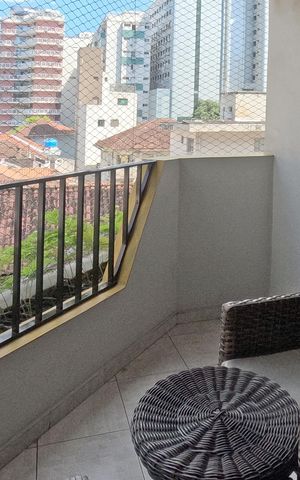 Apartamento para alugar com 50m², 1 quarto e 1 vagaVaranda do Quarto 1 e da Sala
